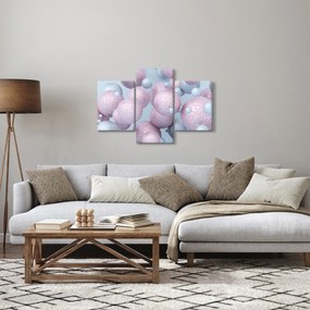Abstraktný obraz - Pastelové guľa (90x60 cm)