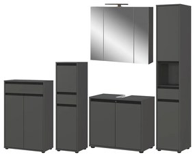 Antracitová kúpeľňová zostava Lemont – Germania
