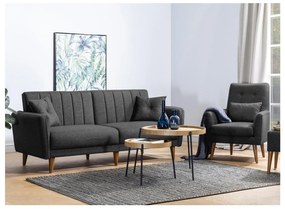 Sedacia súprava Aquamarine (antracit). Akcia -18%. Vlastná spoľahlivá doprava až k Vám domov. 1101488