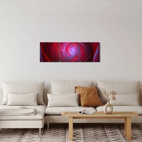 Abstraktný obraz očí (s hodinami) (90x30 cm)