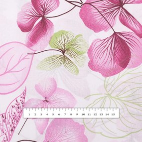 Biante Bavlnené prestieranie na stôl Sandra SA-366 Ružovo-zelené kvety na bielom 30x40 cm