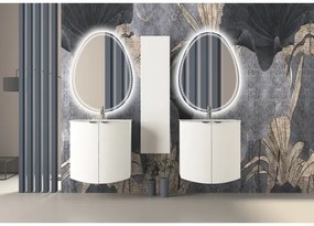 Kúpeľňová skrinka pod umývadlo Baden Haus Onda biela matná 69 x 70 x 51 cm