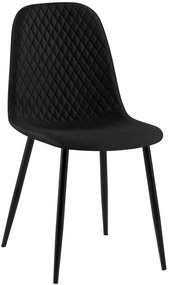 Stolička Giverny látka - čierna