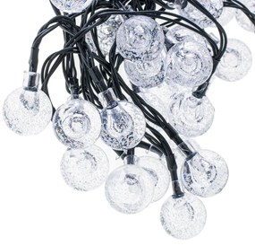 IKO Solárne záhradné svetielka 7m 50LED - teplá biela