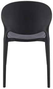 Dekorstudio Plastová stolička JUSTIN čierna