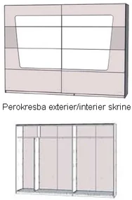 Šatníková skriňa Madrano, biela