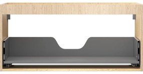 Mexen Box-A, závesná skrinka 100 cm, 1 zásuvka, dub, 91AX0-1000-470-1-81