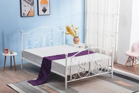 Kovová posteľ PANAMA biela