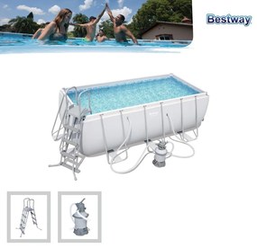 Bestway bazén Power Steel Pool 412 cm x 201 cm x 122 cm - 56457