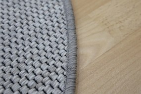 Timzo, AKCIA: 120x120 (průměr) kruh cm Kusový koberec Nature platina kruh, šedá, chodba / predsieň