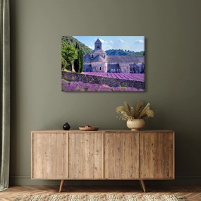 Obraz - Levanduľové pole (90x60 cm)