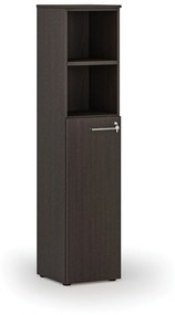 Kombinovaná kancelárska skriňa PRIMO WOOD, dvere na 3 poschodia, 1781 x 400 x 420 mm, wenge