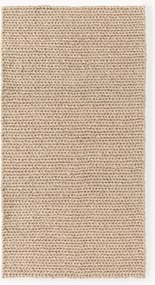 Ručne tkaný vlnený koberec's vrúbkovanou štruktúrou Bruna