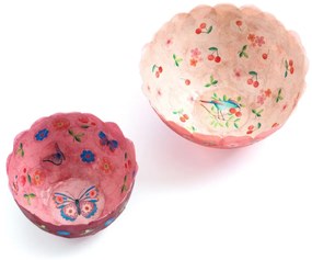 Vyrob si sám - papierové misky ružové