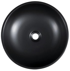 Sapho Sapho, PRIORI keramické umývadlo na dosku Ø 41cm, čierná/zelená, PI039