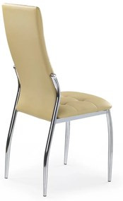 Jedálenská stolička K209 - béžová / chróm