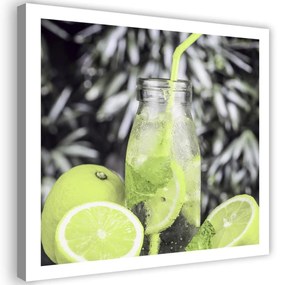 Obraz na plátně Koktejl z čerstvých limetek - 50x50 cm