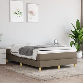 Boxspring posteľ s matracom sivohnedý 120x200 cm látka 3144163