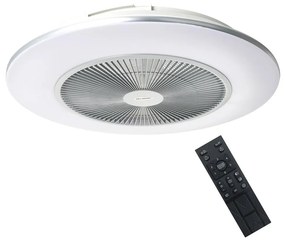 Brilagi - LED Stmievateľné svietidlo s ventilátorom AURA LED/38W/230V strieborná +DO