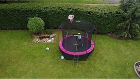 Marimex | Trampolína Marimex Standard 244 cm ružová + ochranná sieť + rebrík ZADARMO | 19000110