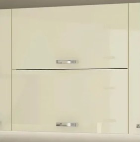 Horná kuchynská skrinka Karmen 80GU, 80 cm, svetlo šedá/krémová%