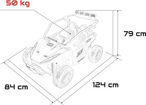 Ramiz Elektrická bugina TURBO 23 pre deti zelená