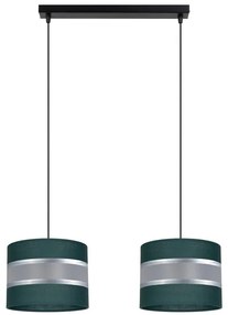 Luster na lanku CORAL 2xE27/60W/230V zelená