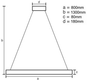 LED Stmievateľný krištáľový luster na lanku LED/50W/230V + diaľkové ovládanie
