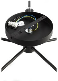Jupiter 2046 - Prisadený luster PRATO 5xG9/10W/230V čierna/číra