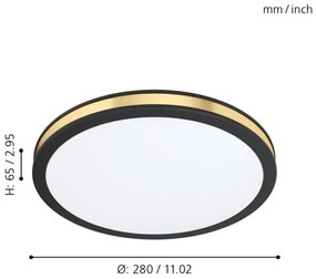 Eglo 99406 - LED Stropné svietidlo PESCAITO LED/11W/230V