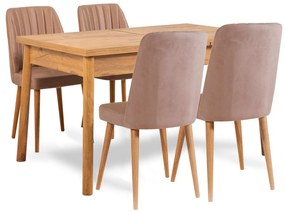 Jedálenský set Santo set (pre 6 osôb) (borovica atlantická + kamenná) . Vlastná spoľahlivá doprava až k Vám domov. 1102560