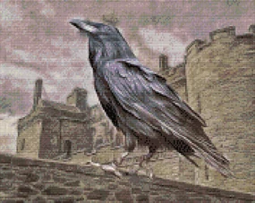 Gario Diamantové maľovanie Kráľ havran Rozmery: 50 x 40 cm, Rámovanie: Iba zrolované plátno, Diamanty: Štvorcové