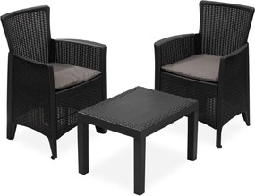 Záhradný set FOREST, 3-dielny, antracitová I.P.A.E-Progarden