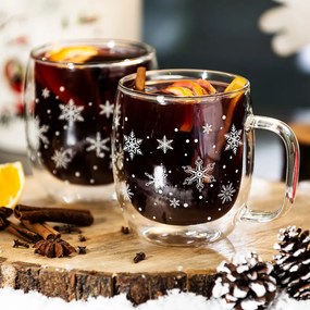 4Home Termo pohár Hot&Cool Snowflake 350 ml, 2 ks