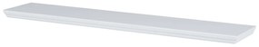 Nástenná polička P-026, matná biela, 120 cm