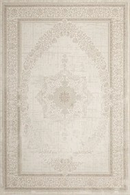 Koberec Allora Plus F344A Ornament, krémový / strieborný