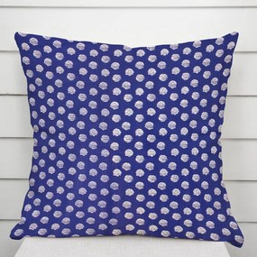 Biante Bavlnená obliečka na vankúš Sandra SA-214 Biele bodky na modrom 40 x 40 cm