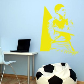 Veselá Stena Samolepka Kylian Mbappé Farba: žlutá, Veľkosť: 100 x 75 cm