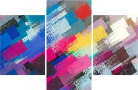 Obraz - Farebné ťahy štetcom (90x60 cm)