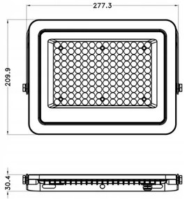 LED reflektor PREMIUM LINE - 100W - IP65 - studená bílá
