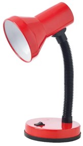 ACA DECOR Retro stolná lampa PAVLOVA, červená farba