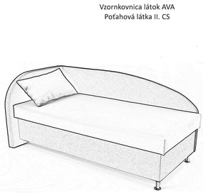 AVA NAVI, ĽAVÁ 120x200 Varianta: CENOVÁ SKUPINA II.