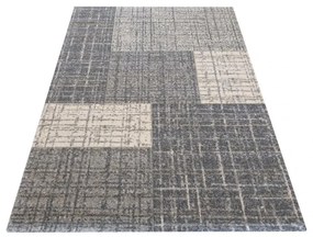 Univerzálny moderný koberec sivej farby Šírka: 120 cm | Dĺžka: 170 cm