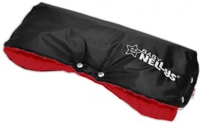 Rukávnik ku kočíku Baby Nellys ® Minky -  červená/čierny