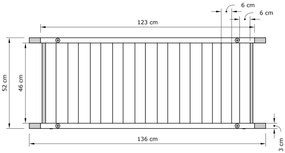 Lavice BREEZIO 02 140 cm z - výber z 10 prevedení