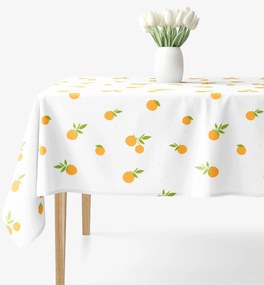 Goldea hranatý obrus 100% bavlnené plátno - pomaranče 100 x 140 cm
