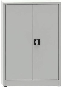 Dielenská policová skriňa na náradie KOVONA JUMBO, 2 police, zváraná, 800 x 600 x 1150 mm, sivá