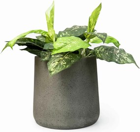 Moderný kvetináč VEKRA, sklolaminát, 40x40 cm, sivý