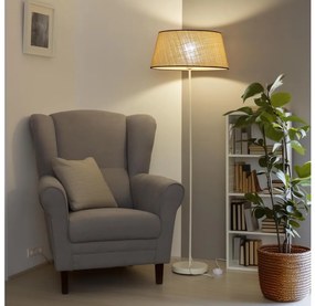 Brilagi - LED stojacia lampa CERIA 1xE27/40W/230V priemer 50 cm béžová/biela