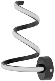 Toolight - LED nástenná lampa SPRING UP APP829-W, čierna matná, OSW-09181